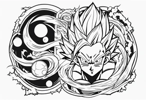 Dragon ball z sleeve tattoo idea