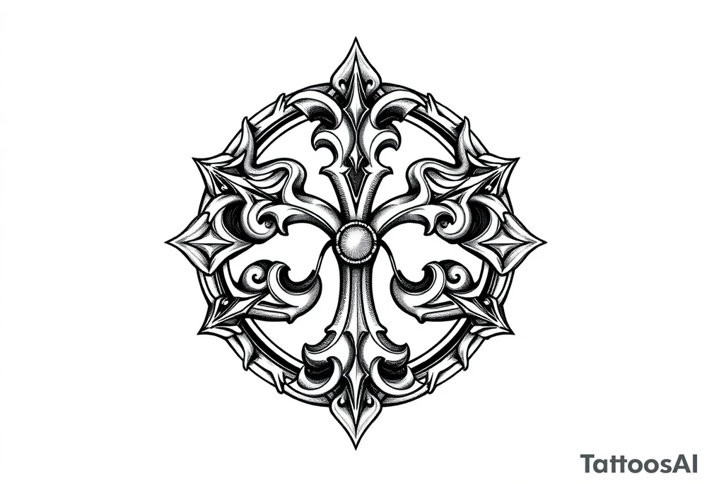 Powerful Irish symbol tattoo idea