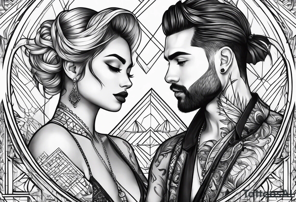Couple tattoo tattoo idea