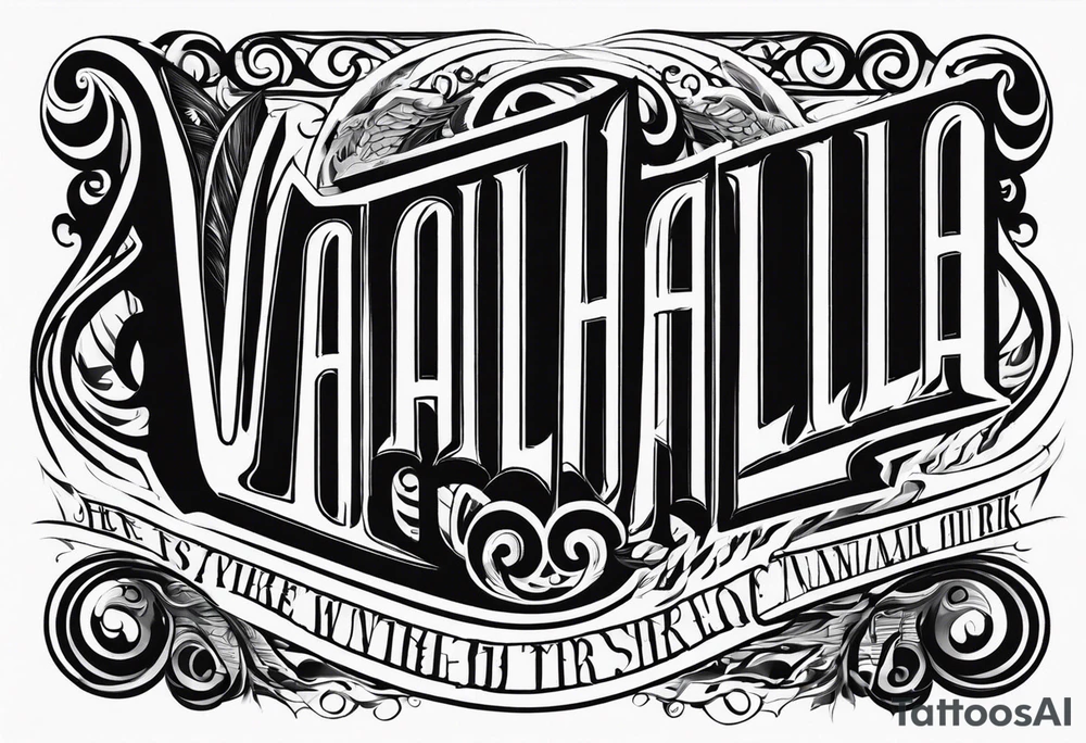 Valhalla  steps fire tattoo idea