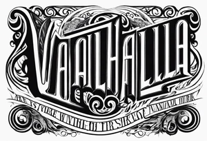 Valhalla  steps fire tattoo idea
