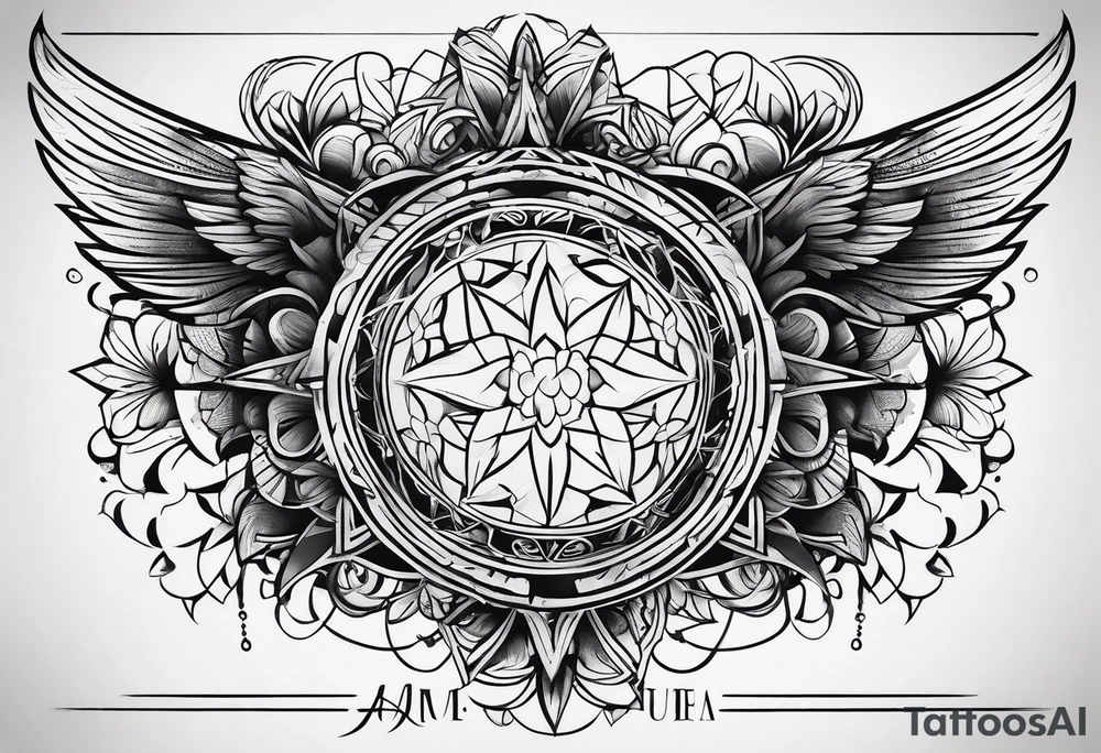 Minimalistic script tattoo idea