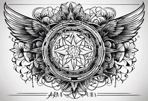 Minimalistic script tattoo idea