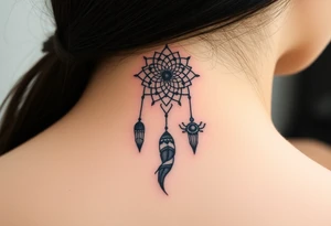 Name Nia with dreamcatcher tattoo idea