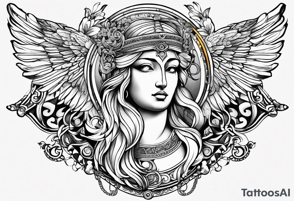 Fine line Greek Tattoo tattoo idea