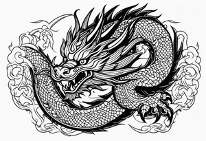 Traditional Chinese Dragon tattoo idea