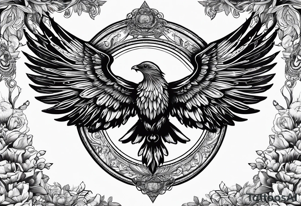 2 wings. I want a halo over one of them tattoo idea