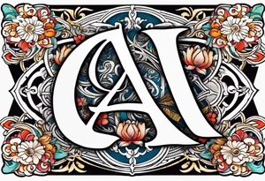 Boyfriend's Initials T A C tattoo idea