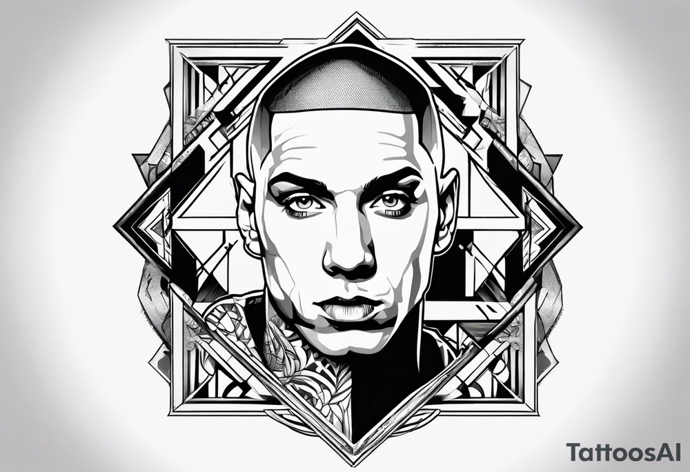 Eminem slim shady motivational tattoo idea