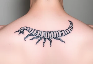 long centipede tattoo idea