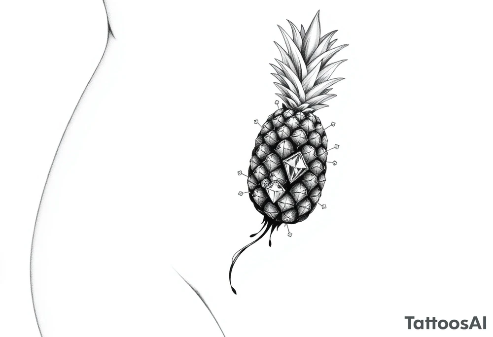 vagina and anus using a pineapple with diamonds and magestic tattoo idea vagina and anus using a pineapple with diamonds and magestic tattoo idea