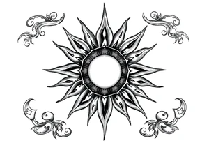 Sun tattoo idea