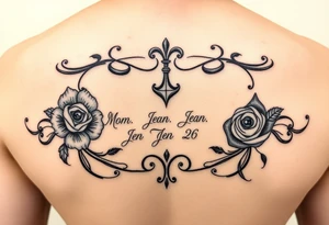 Something to represent mother Jean February 26,daughters Sara January 28,and Nora August 14 tattoo idea