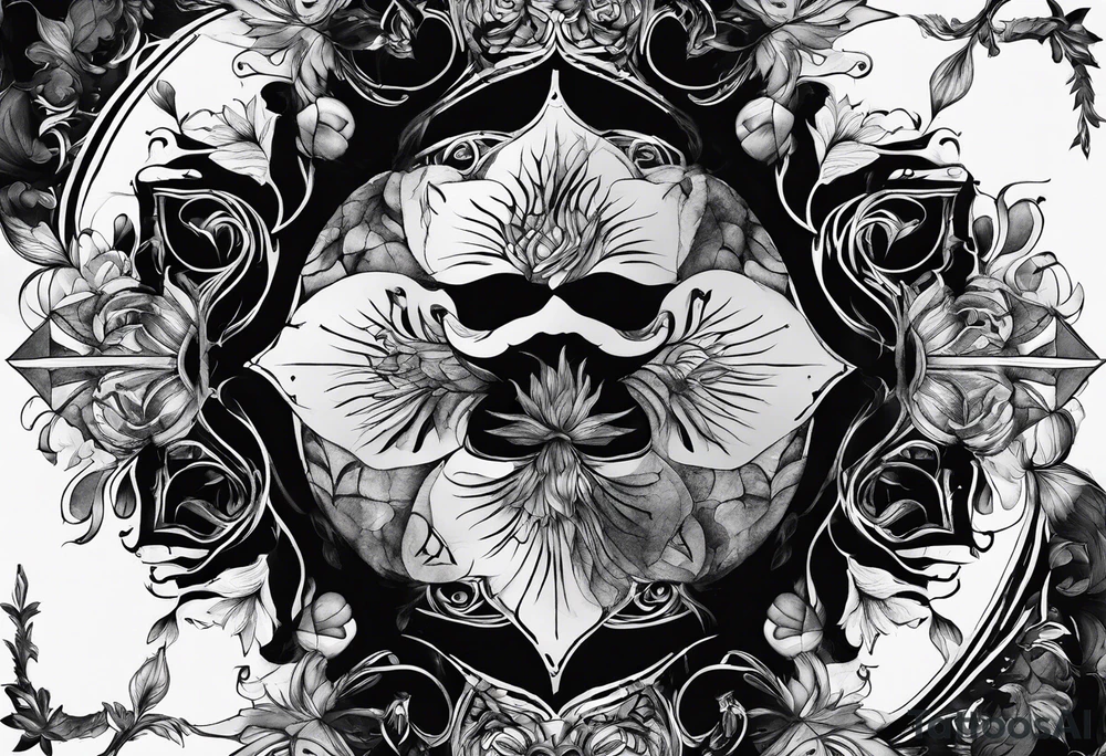 smoke pattern tattoo idea