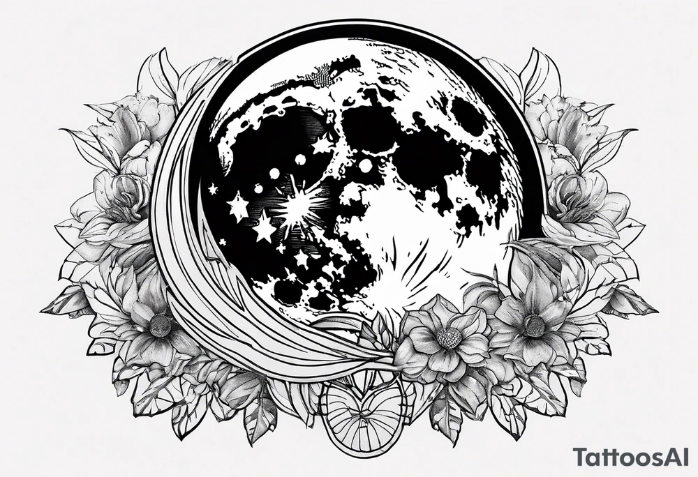 Moon phase tattoo idea