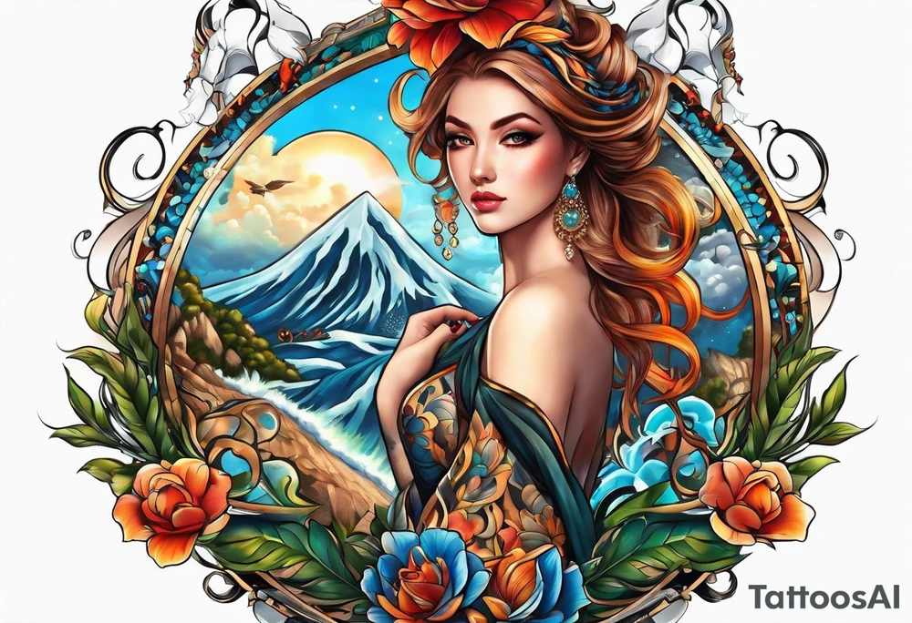 Full back tattoo tattoo idea