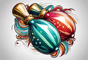 Shaking maracas with rum tattoo idea