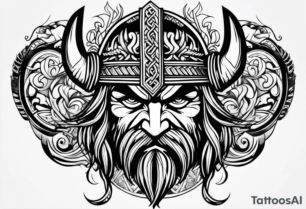 Viking mythology tattoo idea
