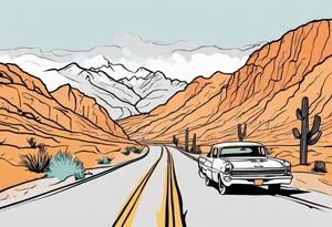 Roadtrip trough California on a Map.
Stops are: San Francisco, Yosemite Park, Death Valley, Las Vegas, Grand Canyon, Joshua Tree, Los Angeles and San Diego.
Erase all the other streets tattoo idea