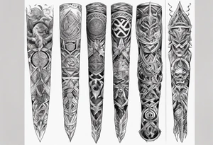 norse
 arm sleeve tattoo idea