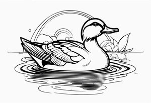 detetive particular com um pato tattoo idea