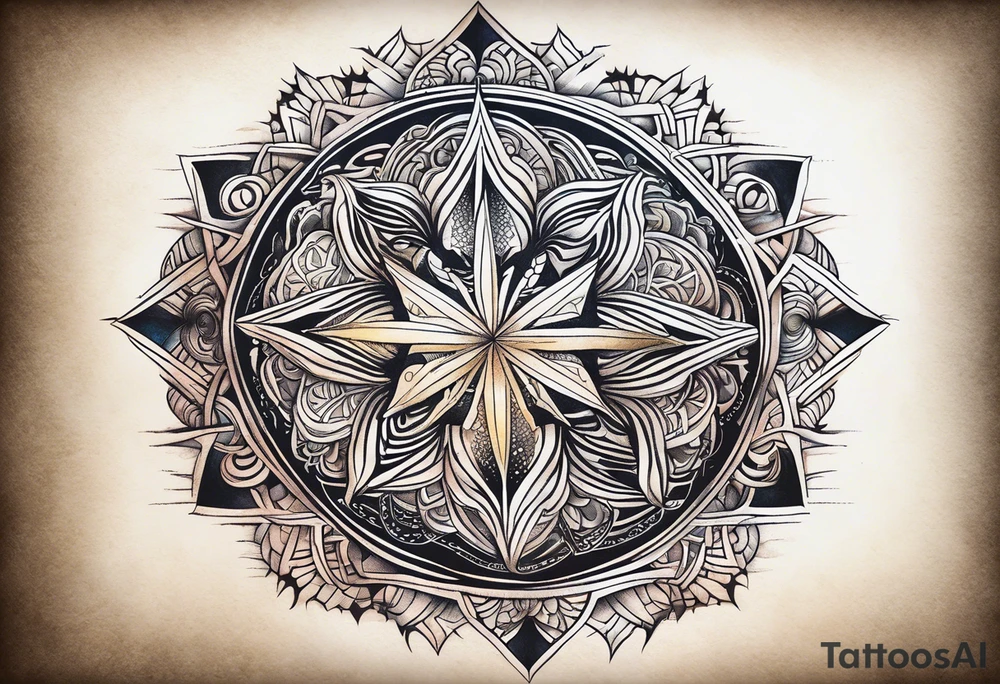 A star in the sky tattoo idea