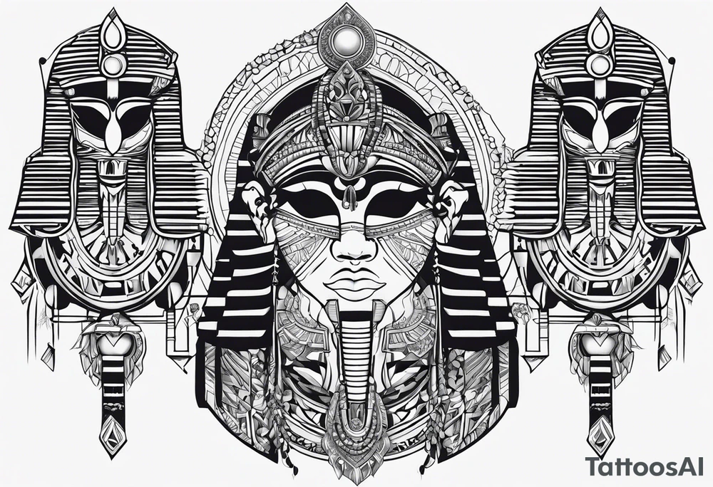 4 moros + Egypt tattoo idea