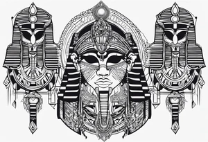 4 moros + Egypt tattoo idea