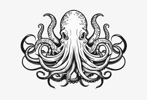 kraken with tentacles tattoo idea