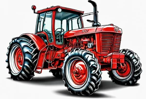Flower, tractor, Henry D, 1942-2024, remembrance tattoo idea