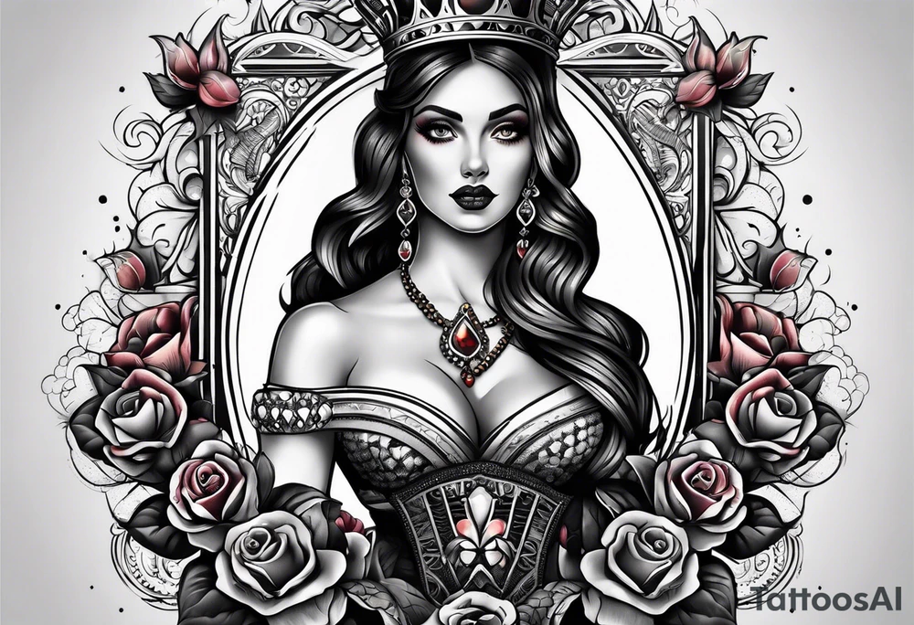 Queen Of Spades tattoo idea