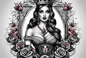 Queen Of Spades tattoo idea