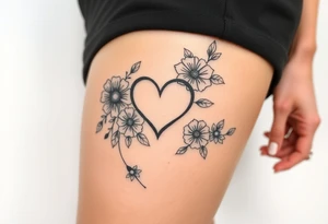 flowers , heart , soul , meaning tattoo idea