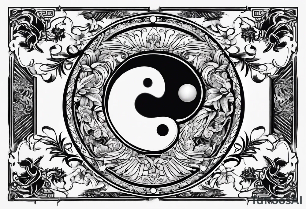 Yin yang Scorpio and leo tattoo idea