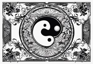 Yin yang Scorpio and leo tattoo idea