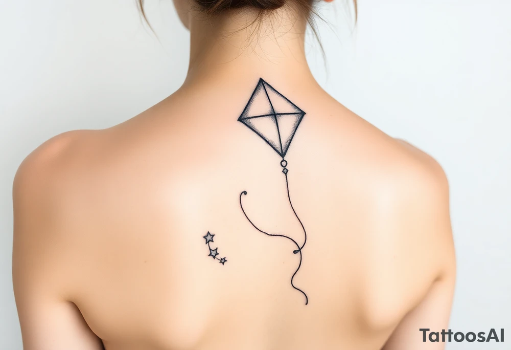 Alice in wonderland kite tattoo idea