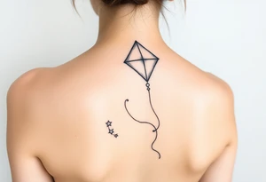 Alice in wonderland kite tattoo idea