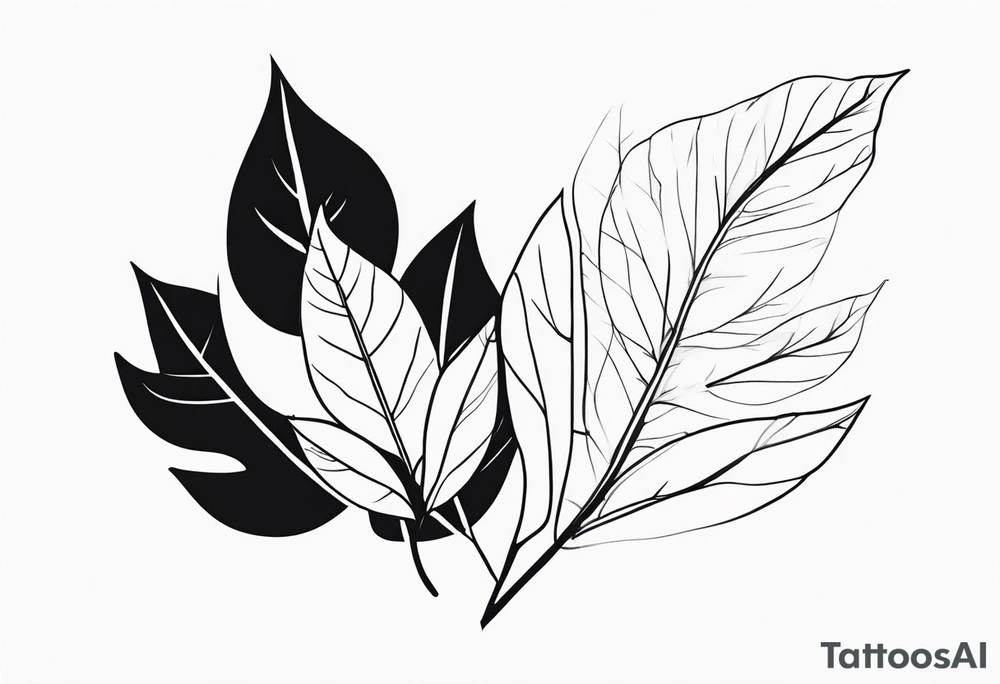 Nature-Inspired Leaves tattoo idea