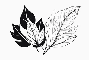 Nature-Inspired Leaves tattoo idea