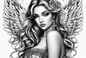 An angel that will always be in my heart tattoo idea