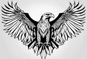 Powerful majestic eagle tattoo idea