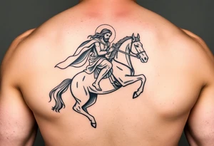 jesus rider on the white horse (dynamic) tattoo idea