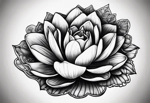 Lilly pad and eclipse and words I BELIEVE tattoo idea