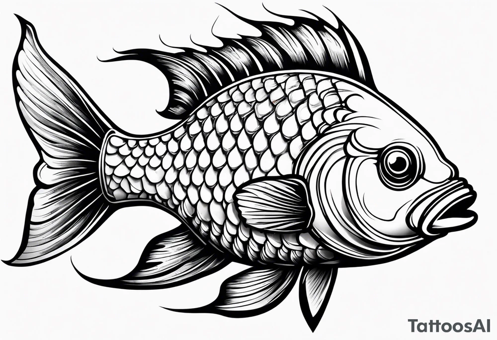pretty fish tattoo idea