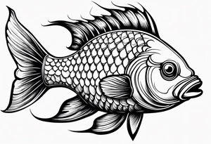 pretty fish tattoo idea