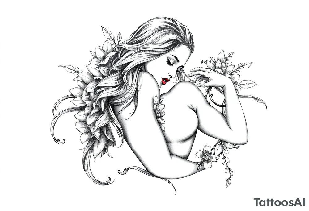 Submissive sexy tattoo idea