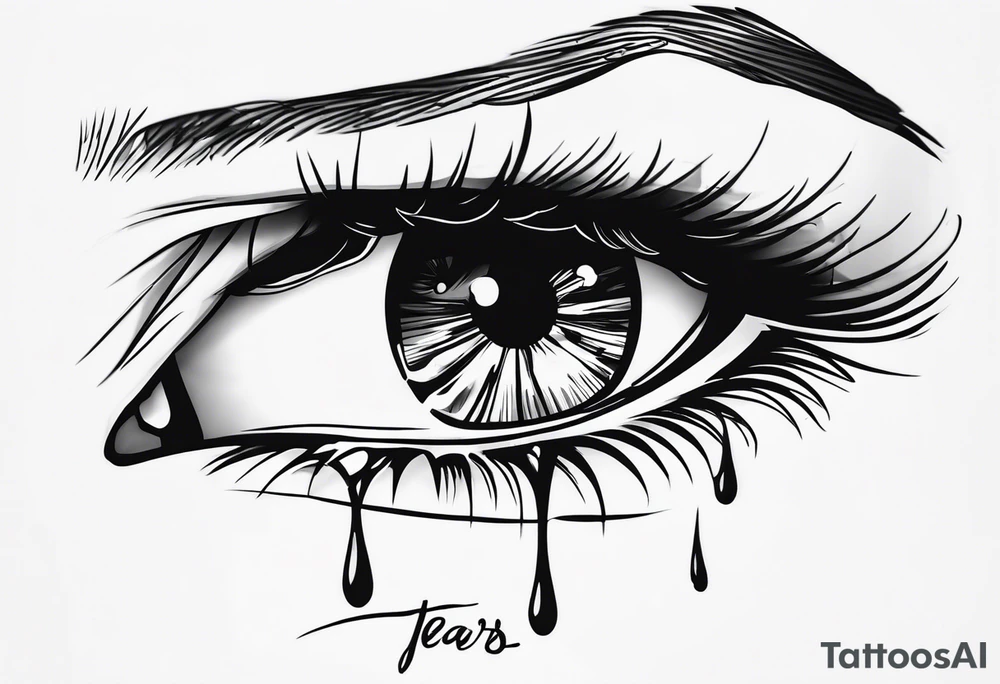 Cursing my name, wishing I stayed
Look at how my tears ricochet tattoo idea