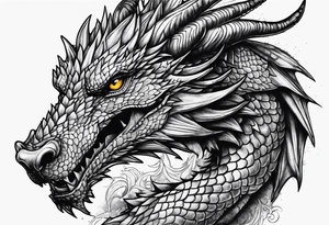 Game of thrones style dragon tattoo idea