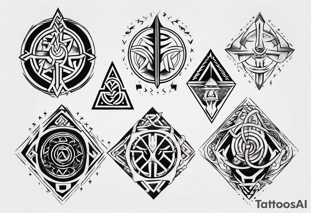 Viking symbolism tattoo idea