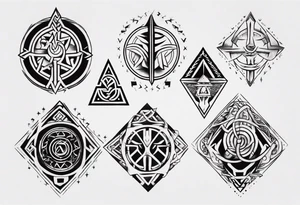 Viking symbolism tattoo idea